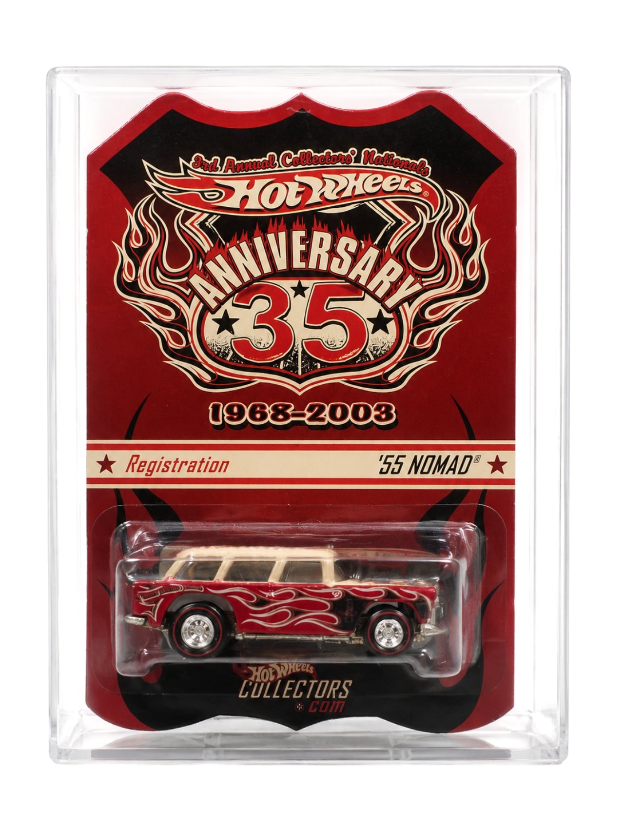 HotWheels 35th Anniversary 1968–2003 Collectors Nationals '55 Nomad Registration Edition Imported RLC 1:64 Scale