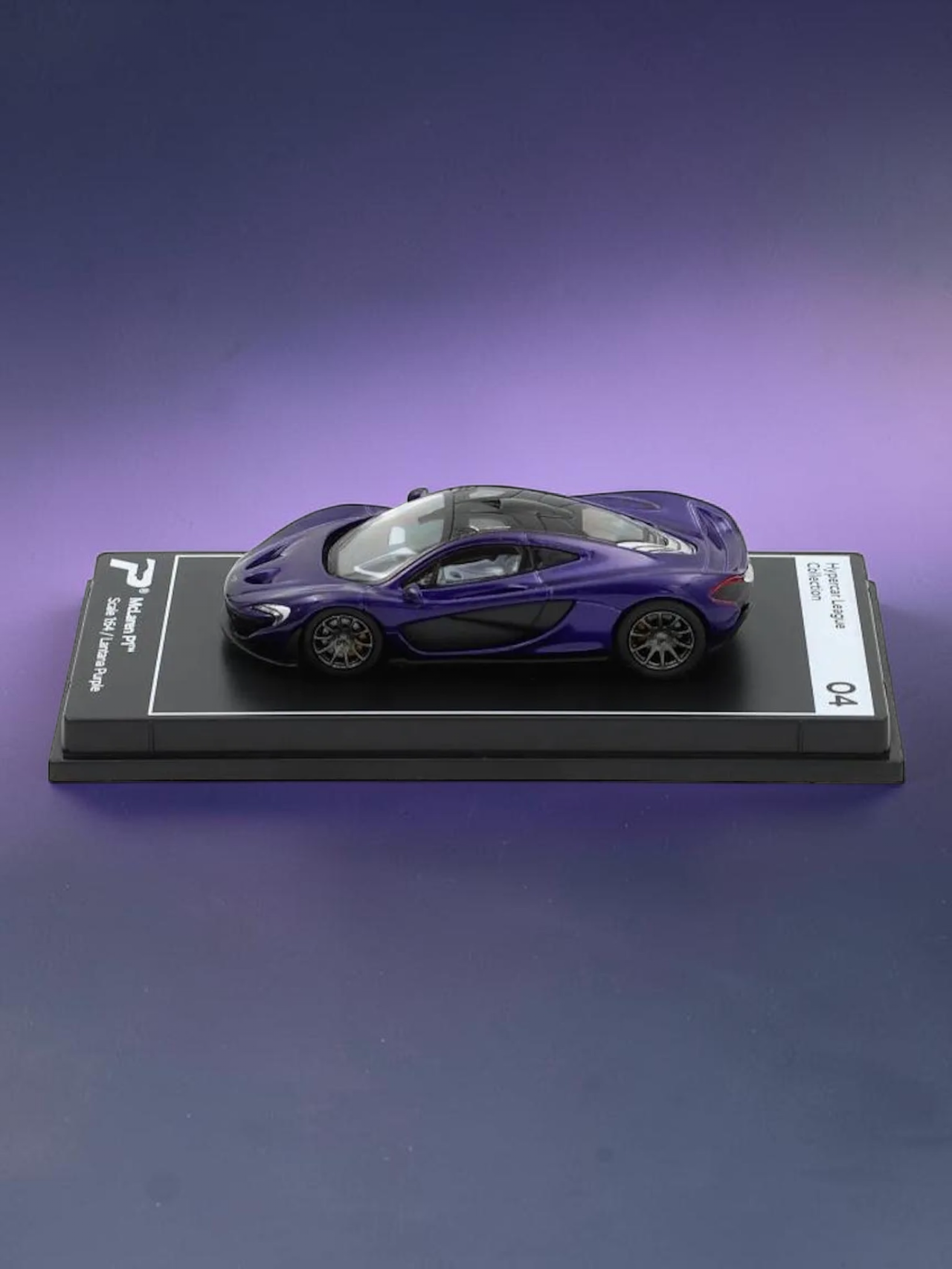 Postercars Hypercar League Collection Mclaren p1 1:64 Scale / Lantana purple (No 04)