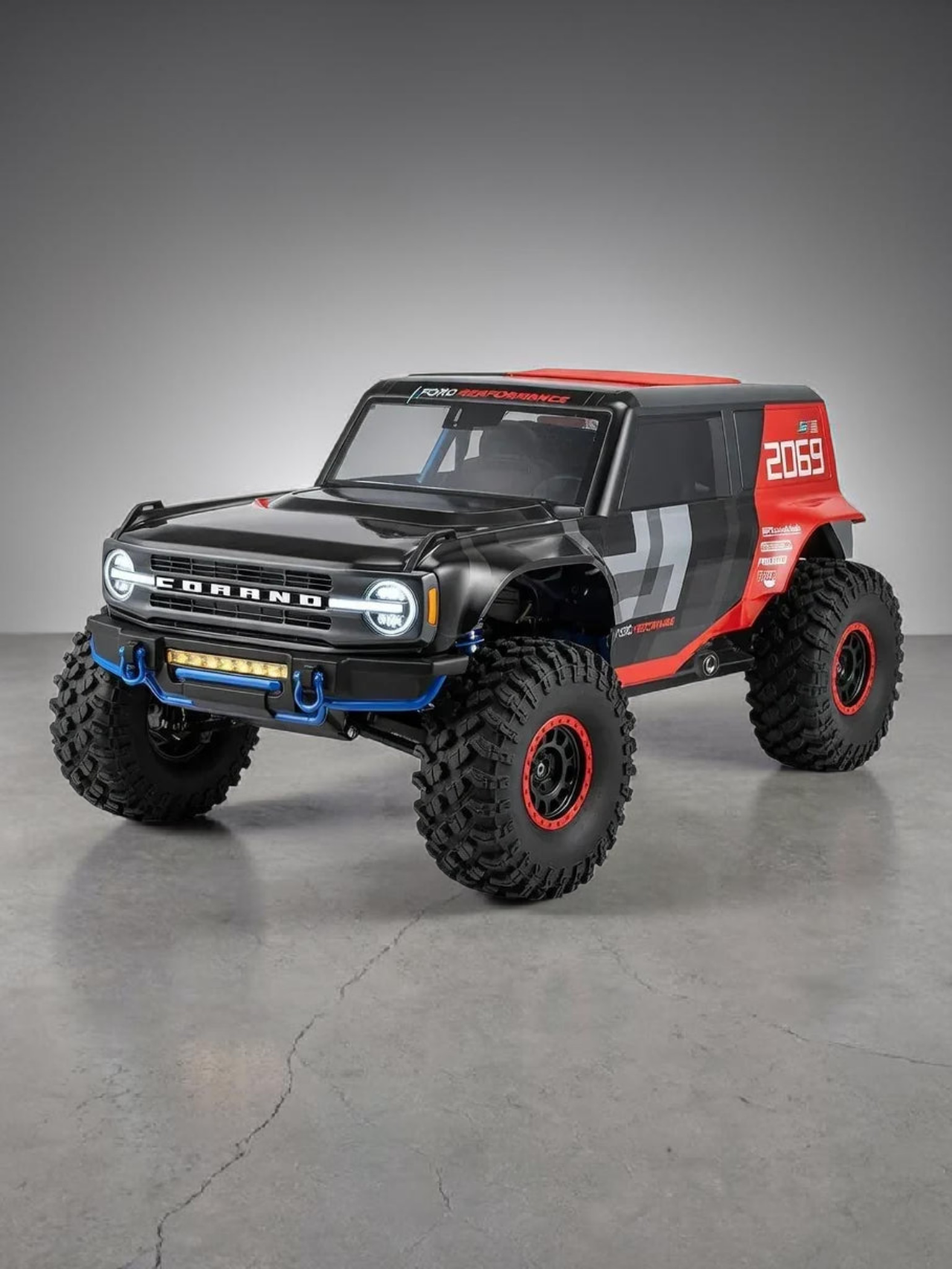 MJX H8p Ford Motor Company Bronco R Licensed 4WD RC Rock Crawler – Brushless Motor, 80A ESC, High-Speed Off-Road Remote Control Vehicle Imported 1:8 Scale