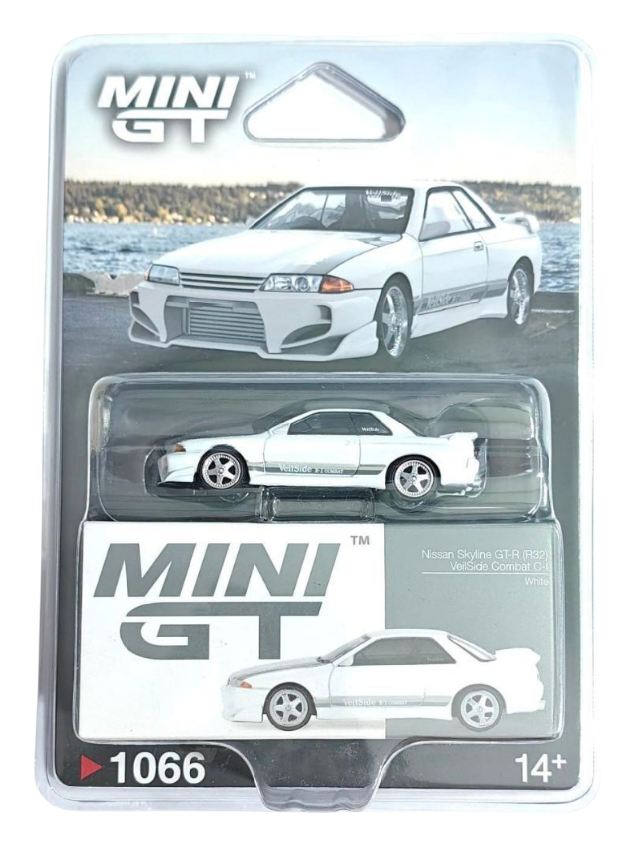 Mini GT Nissan Skyline GT-R (R32) Veilside Combat C-I (White) Code-1066 1:64 Scale