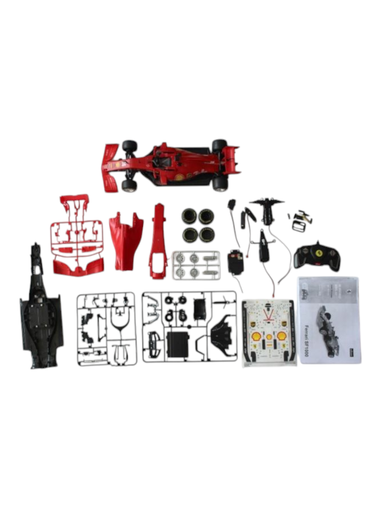 Rastar Ferrari SF1000 RC Assembly Model Kit 1:16 Scale (60 pcs and 5 pts)