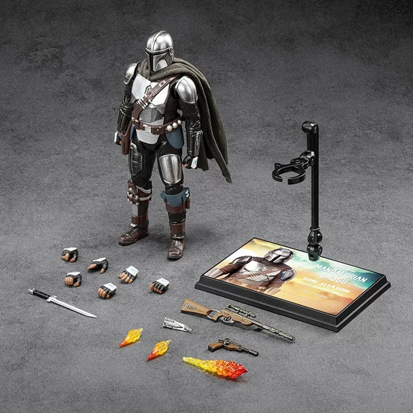 ZD Toys Star Wars The Mandalorian Action Figure -1:10 Scale Collectible | Model -1966-09
