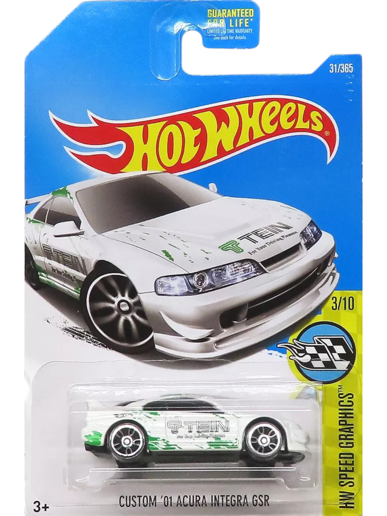 HotWheels Custom 01 Acura Integra GSR Imported Mainline 1:64 Scale DTX59-D7B3