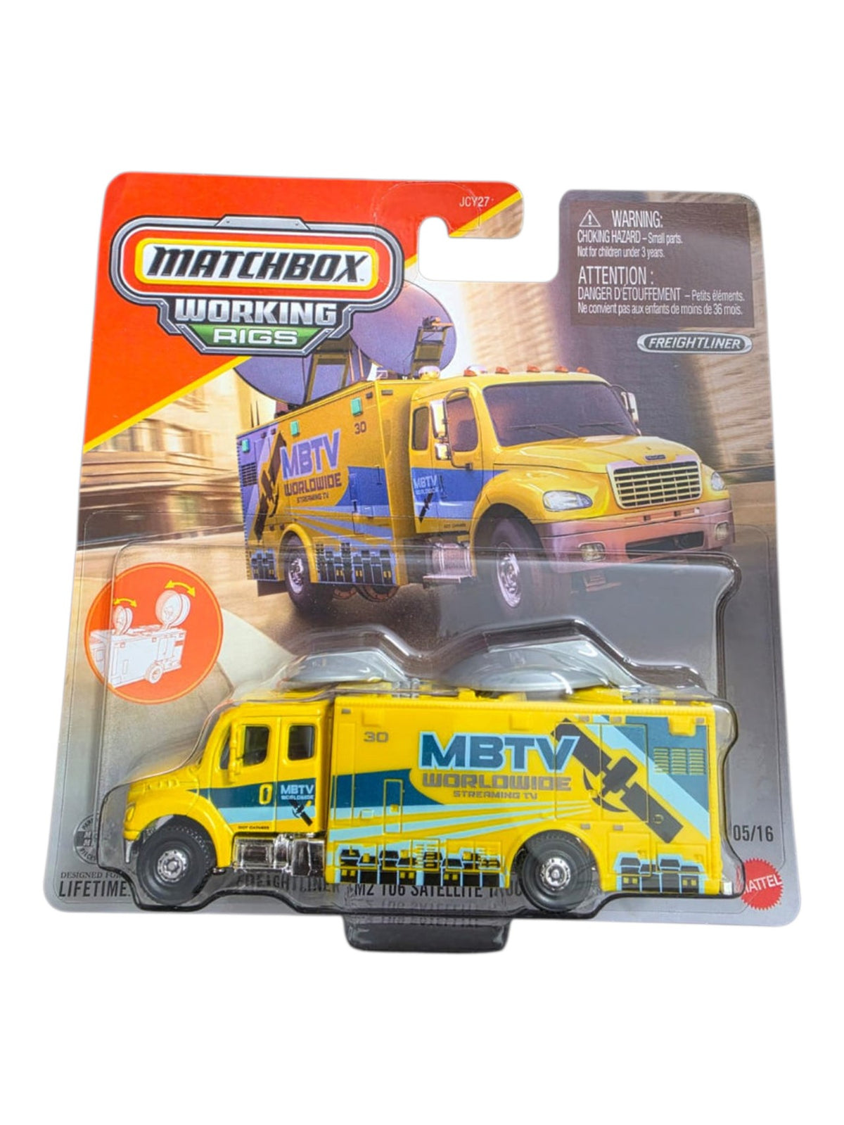 Matchbox Working Rigs Freightliner M2 106 Satellite Truck / Camino Imported 1:64 Scale Diecast Metal