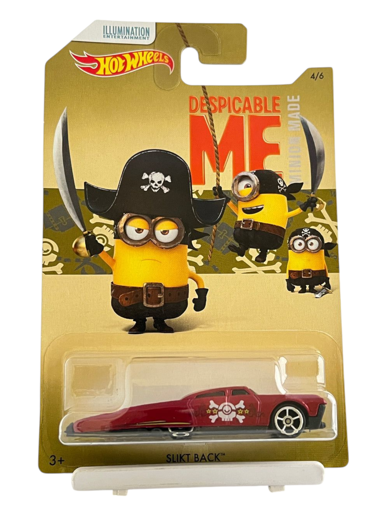 HotWheels Minion Despicable Me Slikt Back Imported Mainline Card Art 1:64 Scale