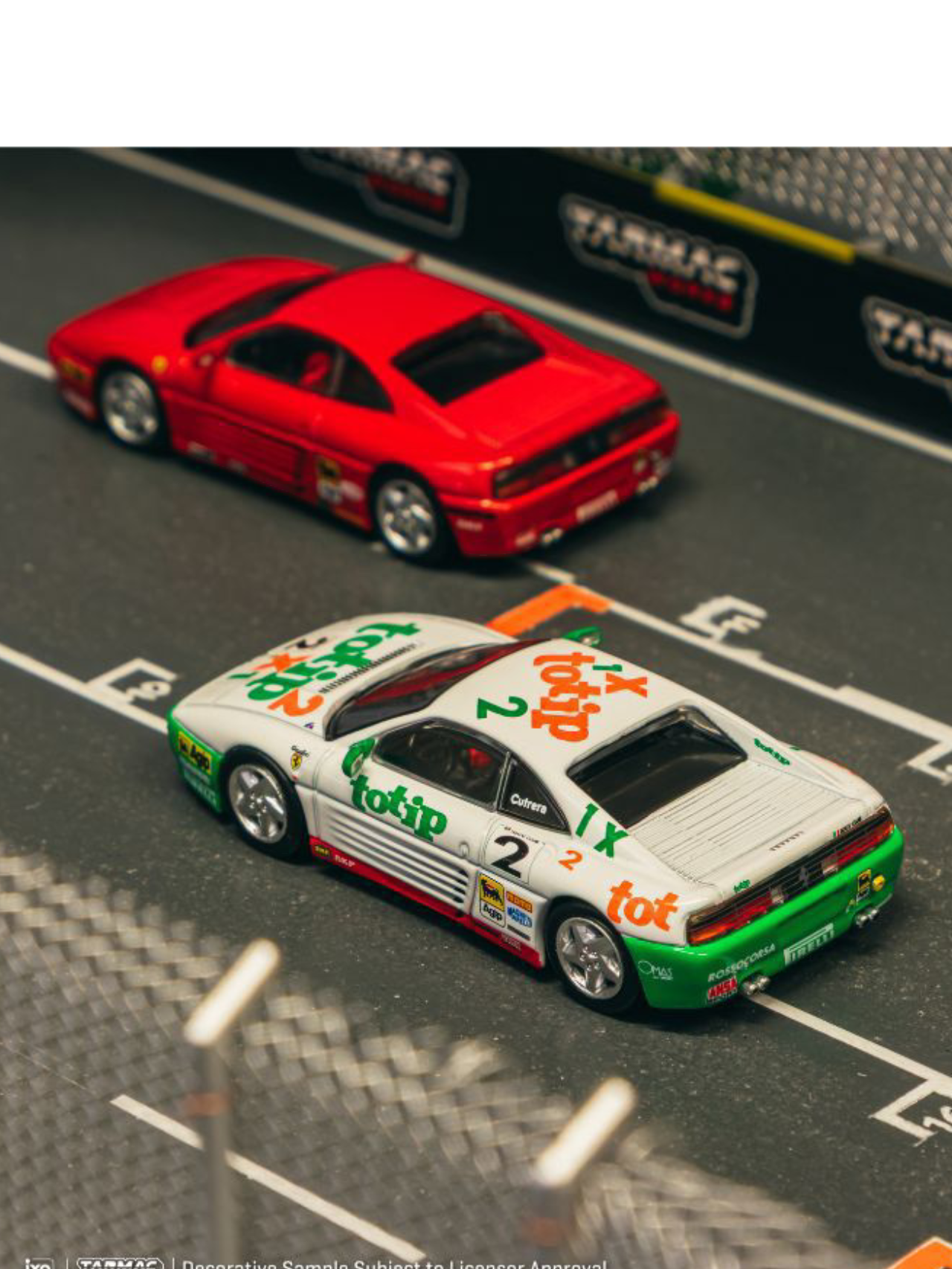 Tarmac Works Ferrari 348 Challenge 1993 1:64 Scale (With Acrylic Case)