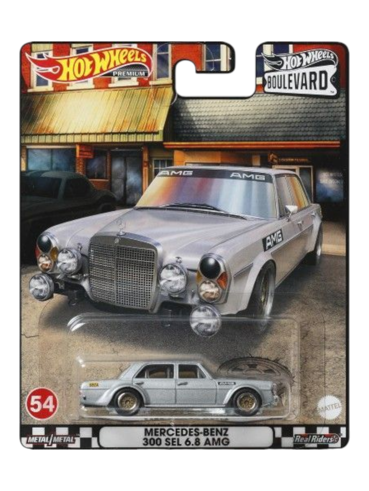 HotWheels Boulevard Mercedes-Benz 300 SEL 6.8 AMG Imported Premium 1:64 Scale