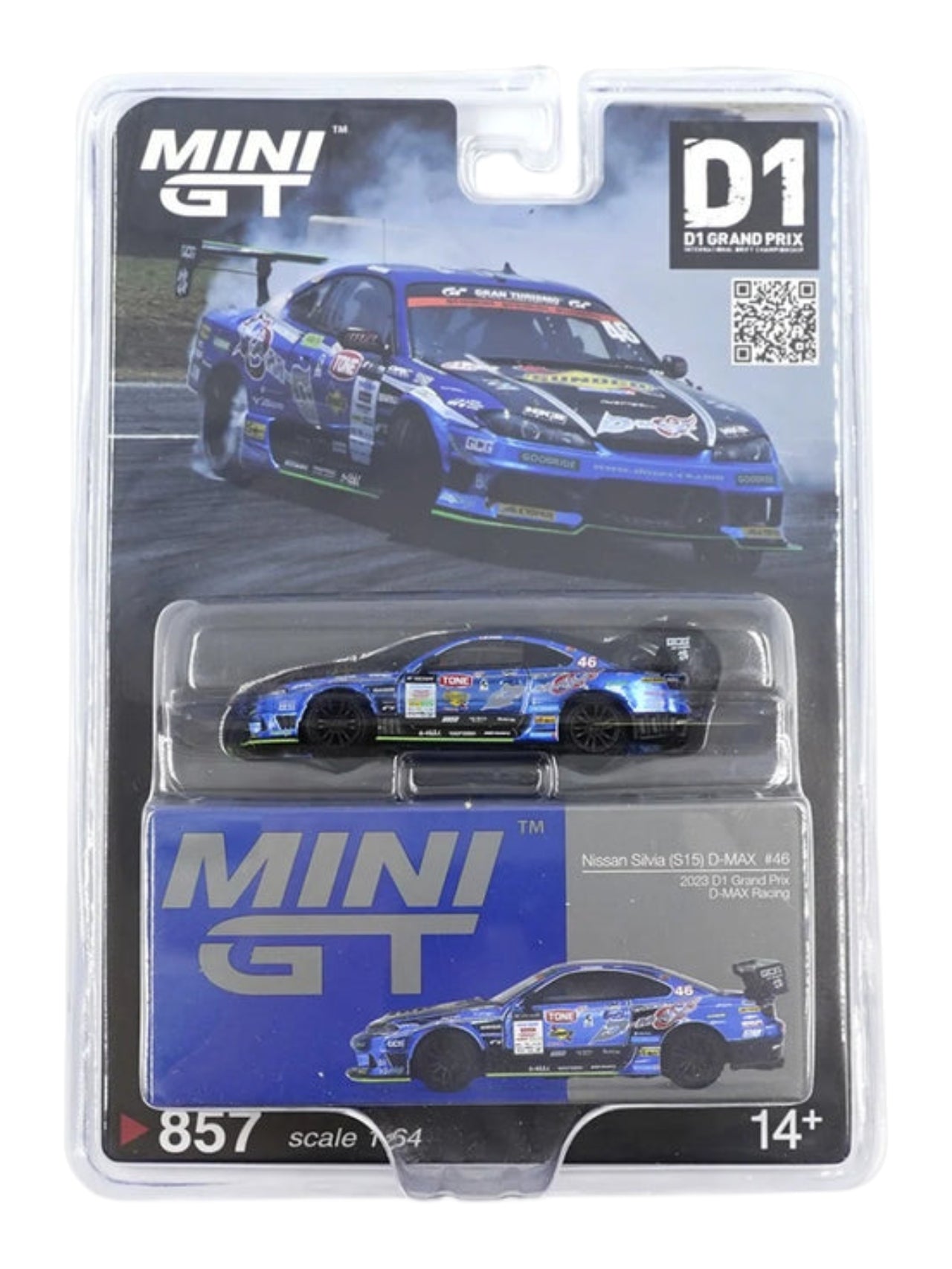 Mini GT Nissan Silvia (S15) D-Max #46 D-Max Racing 2023 D1 Grand