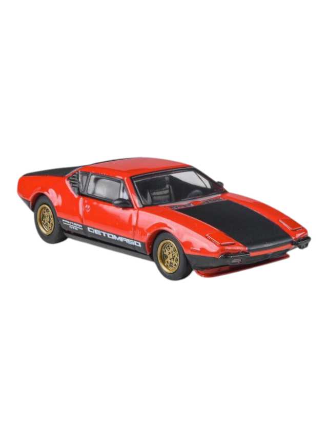 Para64 1972 DeTomaso Pantera Red/Black - Lights Down 1:64 Scale Diecast