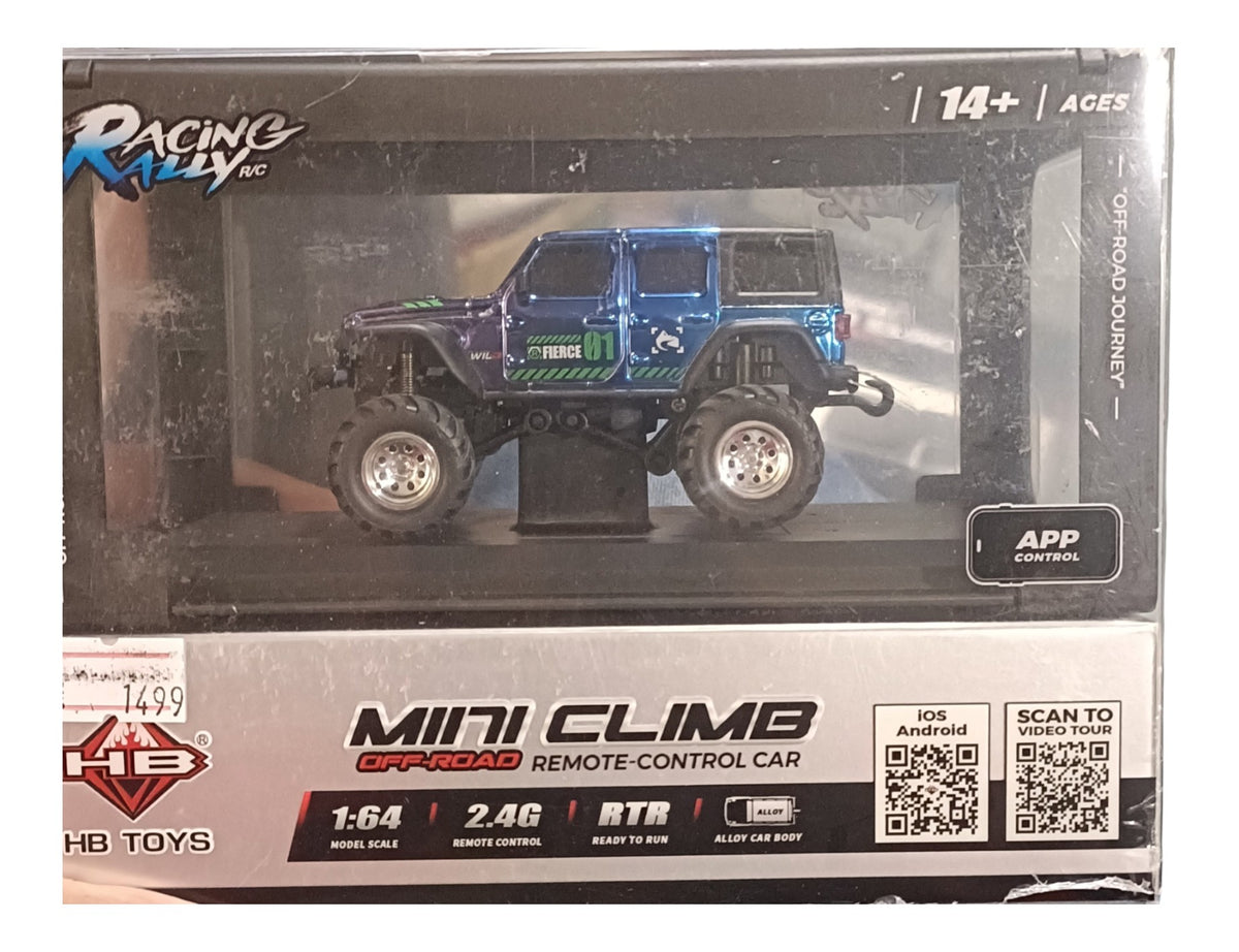 HB Toys Racing Rally Mini Climb Off Road Remote Control Car Dual Colour 1:64 Scale 4WD RTR Code: HB-R6409-1