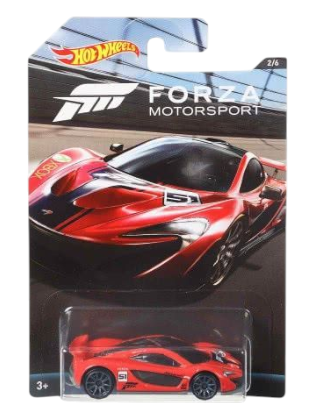 HotWheels Forza Motorsport Mclaren P1 Imported Mainline Card Art 1:64 Scale