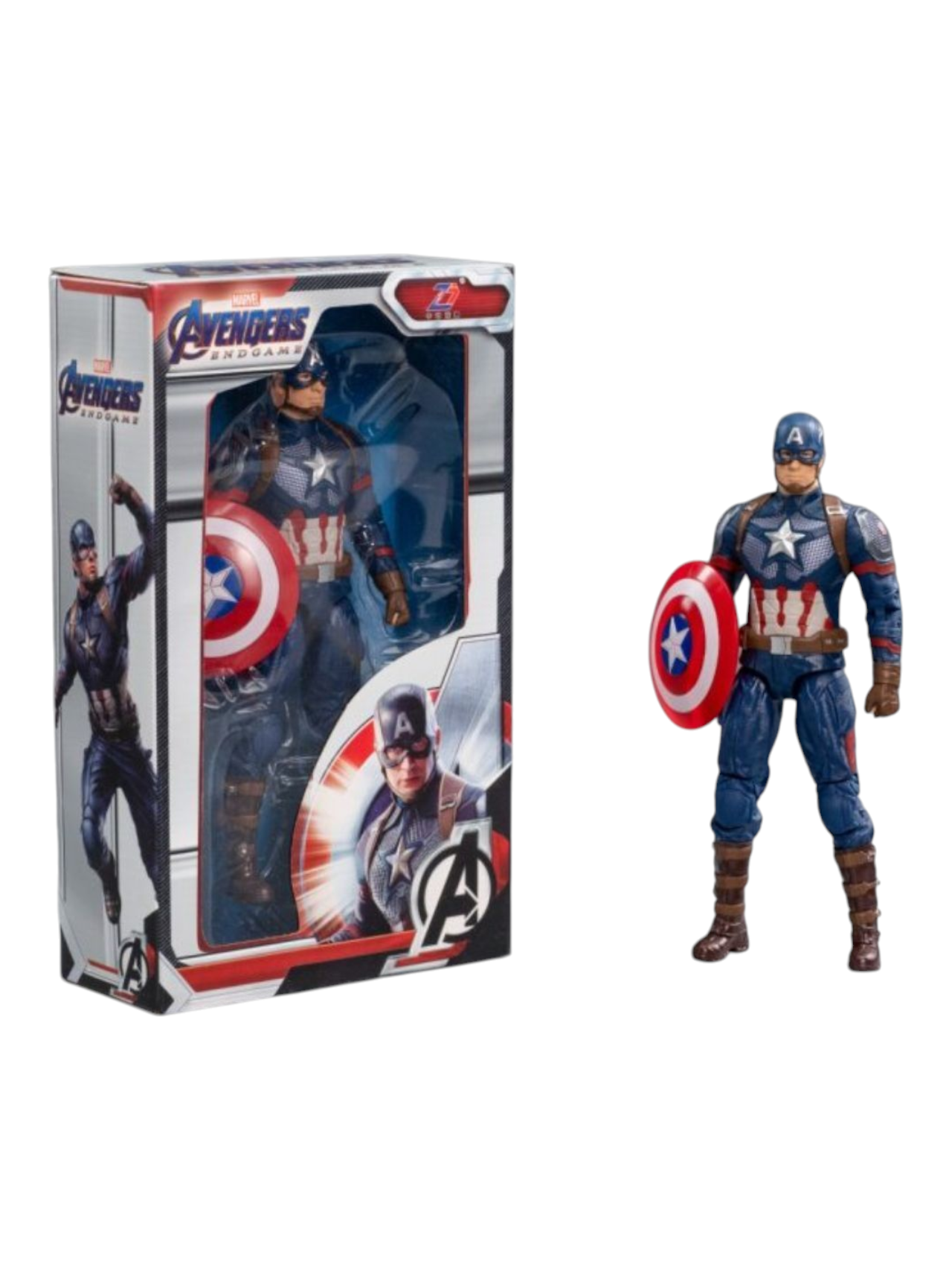 ZD Toys Marvel Avengers Endgame Captain America Action Figure (Size-7 Inch)
