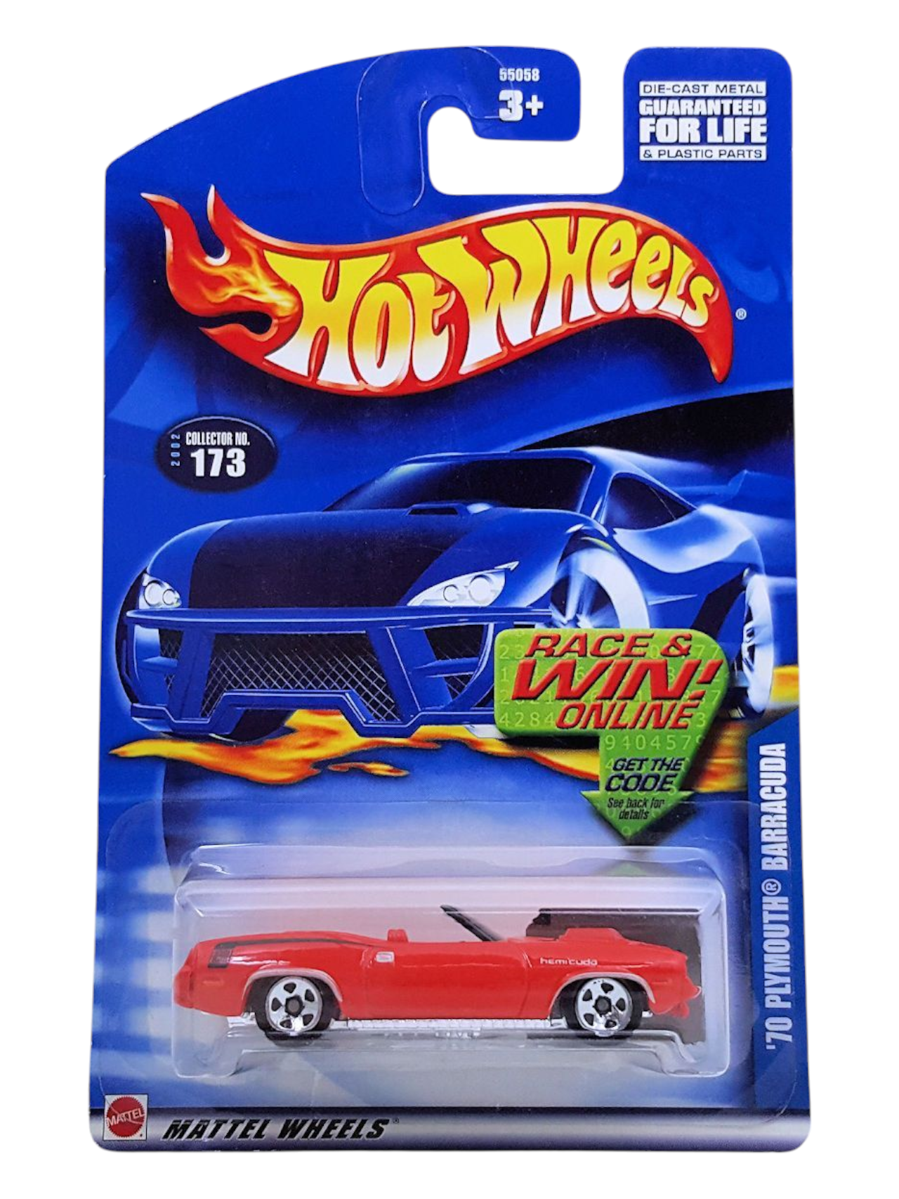 HotWheels 70 Plymouth Barracuda Collector No-173 Imported Mainline 1:64 Scale