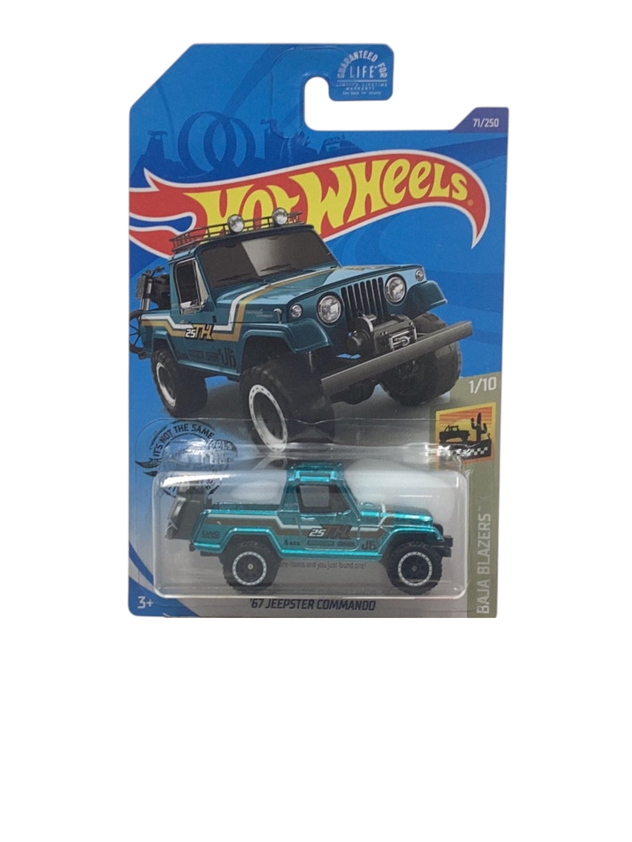 Hotwheel '67 Jeepster Commando Imported 1:64 Scale ( Super Tresthunt ) With Protector