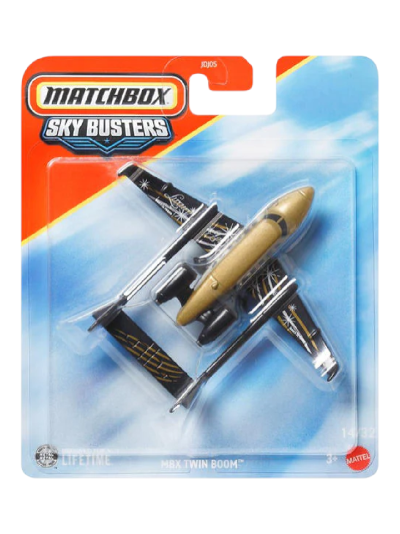 Matchbox Sky Busters MBX Twin Boom Airplane