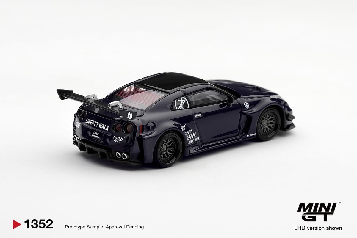 PRE-ORDER Mini GT. 1352 LB-SILHOUETTE WORKS GT NISSAN 35GT-RR VER.2 INOZETEK EDITION 1:64 Scale Blister / Box (ETA-May 2027)