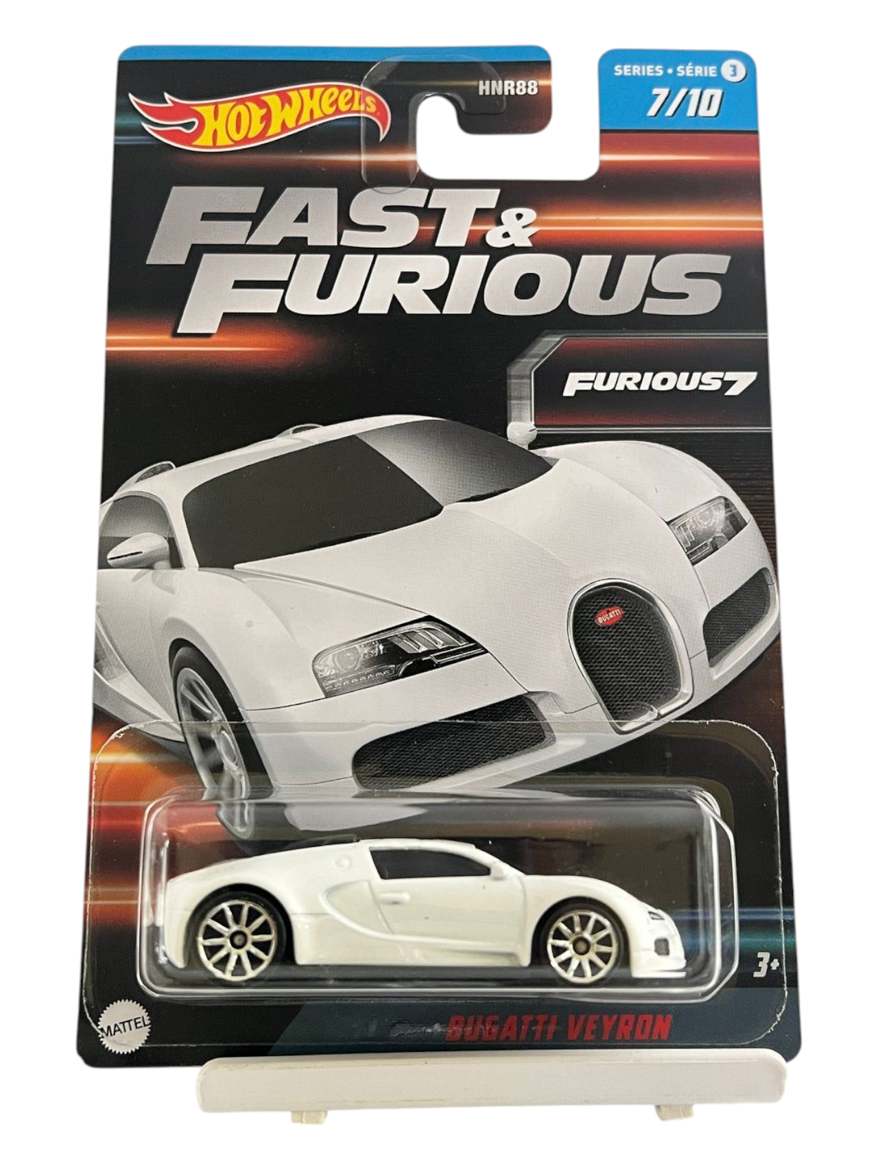 HotWheels Fast and Furious 7 Bugatti Veyron Imported Mainline Card Art 1:64 Scale