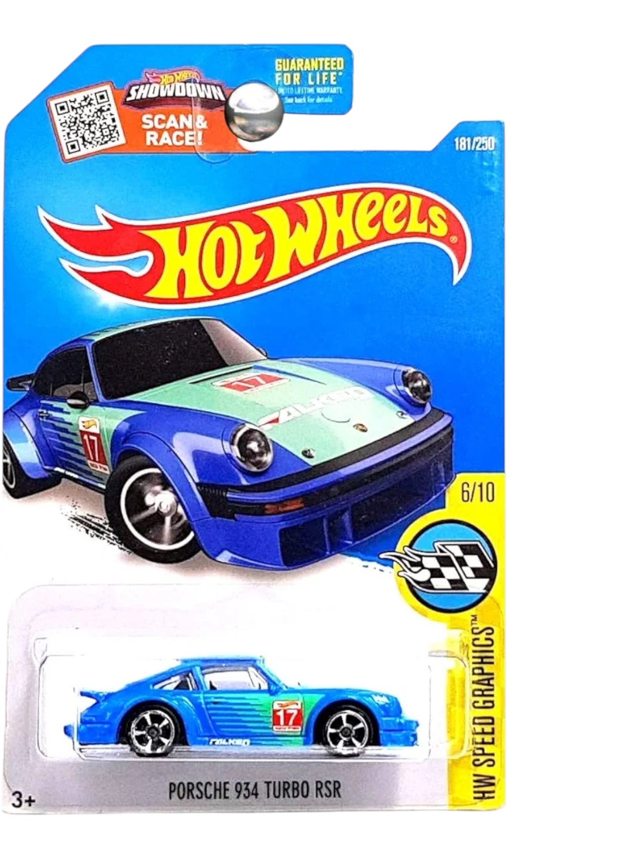 Hotwheels porsche 934 turbo RSR imported mainline 1:64 Scale