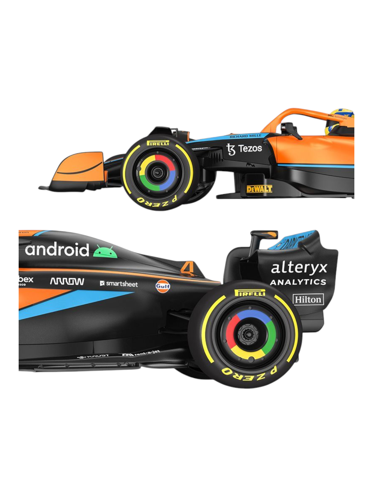 Rastar Mclaren F1 MCL 36 2022 Emilia Romagna Grand Prix Remote Control (Official Licensed Product)