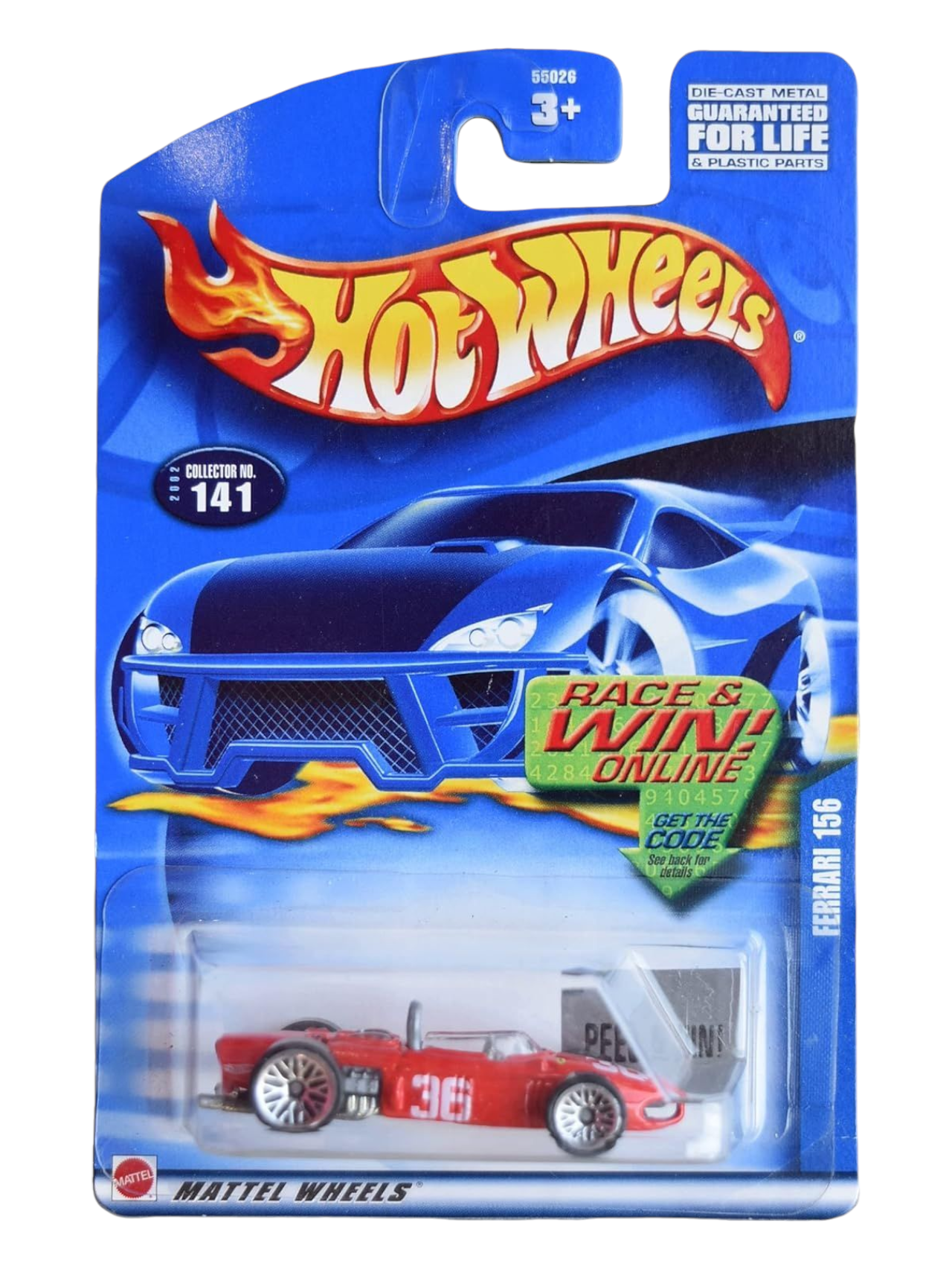 HotWheels Ferrari 156 Collector No-141 Imported Mainline 1:64 Scale