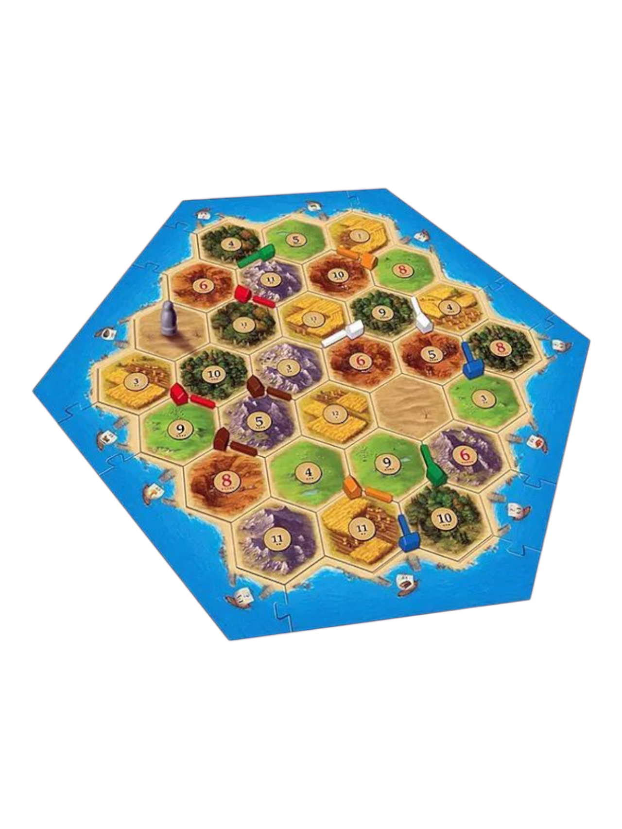 Catan Board Game for Family 3 to 4 Players Main Base Game Strategy & War Board Game