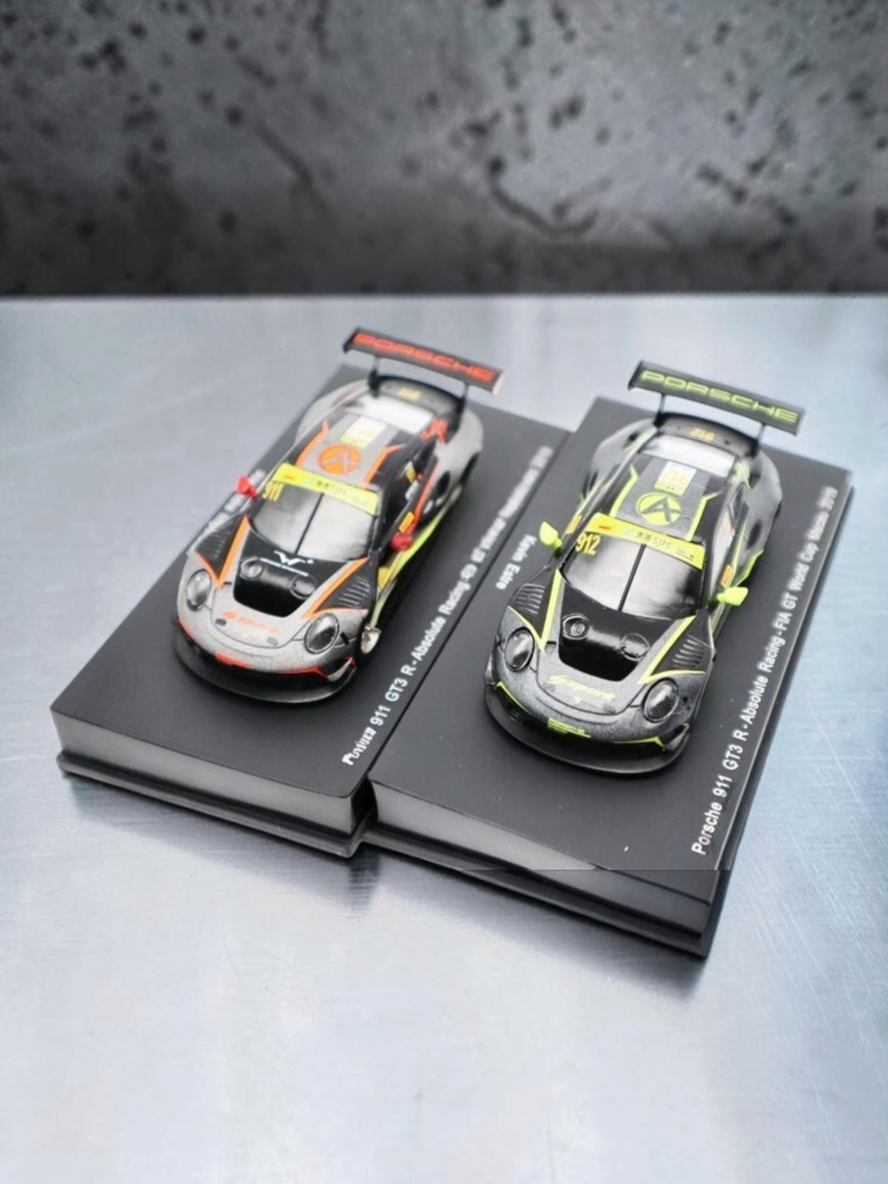 SPARKY "Porsche 911 GT3 R Absolute Racing – FIA GT World Cup Macau 2019 Model Car 1:64 Scale