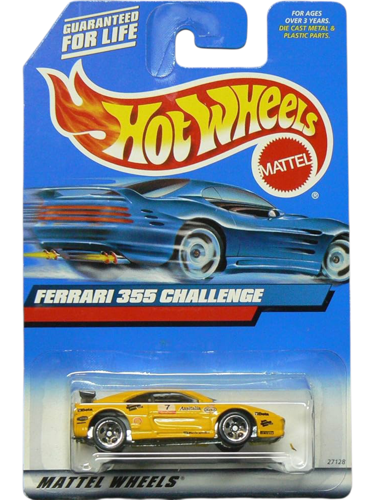 HotWheels Ferrari 355 Challenge Imported Mainline Card Art 1:64 Scale