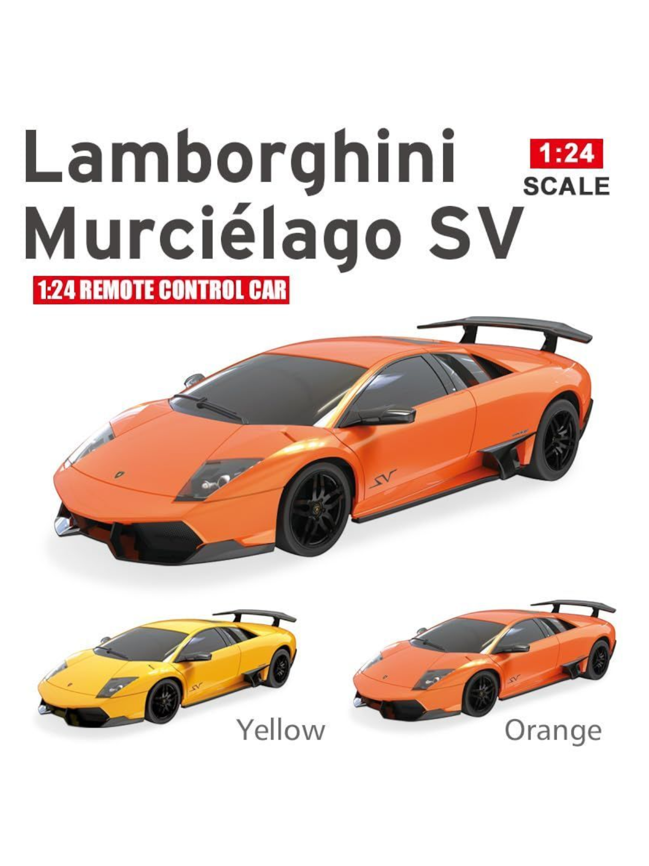 Lamborghini Murcielago SV Remote Control Car 1:24 Scale (Official Licensed Product)