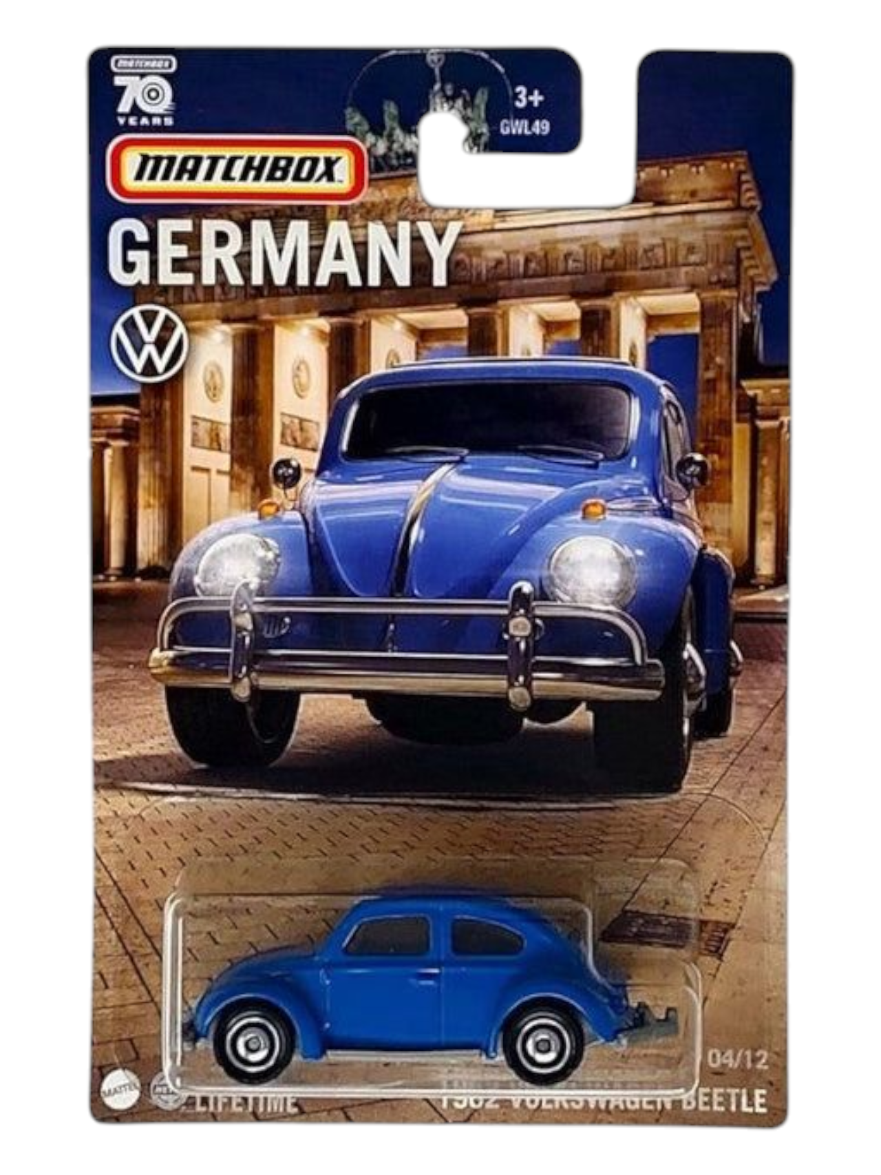 Matchbox Germany 70 Years Anniversary 1962 Volkswagen Beetle 1:64 Scale