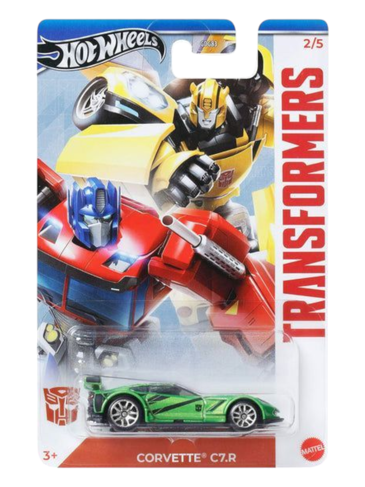 HotWheels Transformers Corvette C7.R Imported Mainline 1:64 Scale