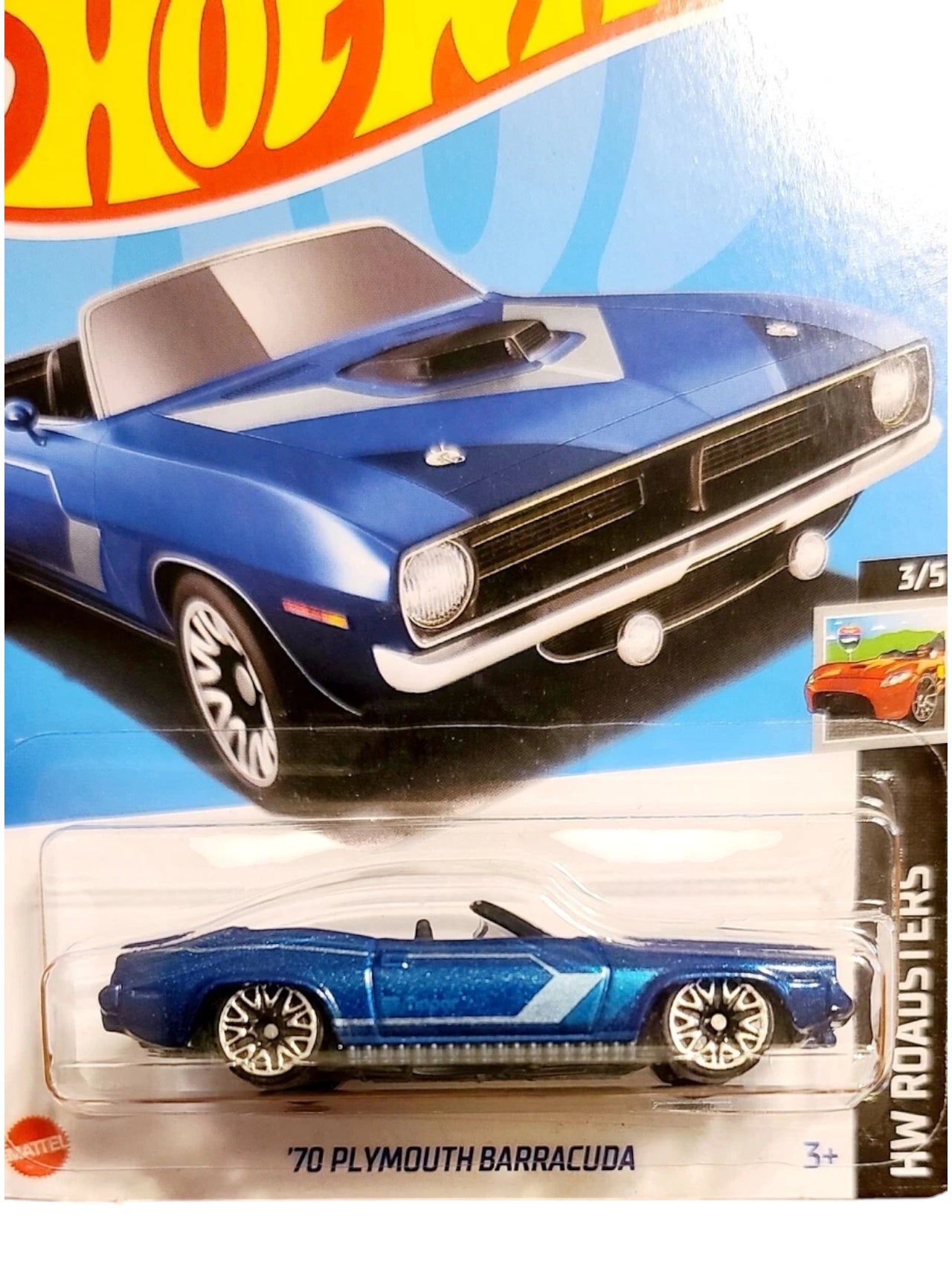 Hot Wheels '70 Plymouth barracuda imported mainline 1:64 Scale