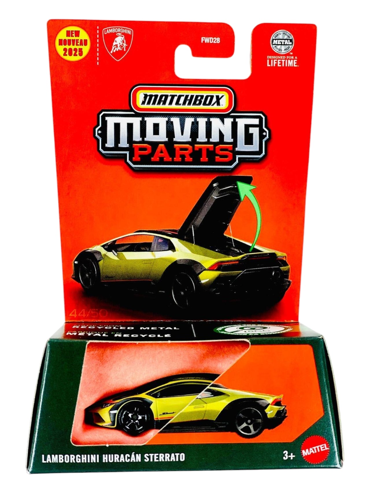 MatchBox Moving Parts Lamborghini Huracan sterrato 1:64 Scale