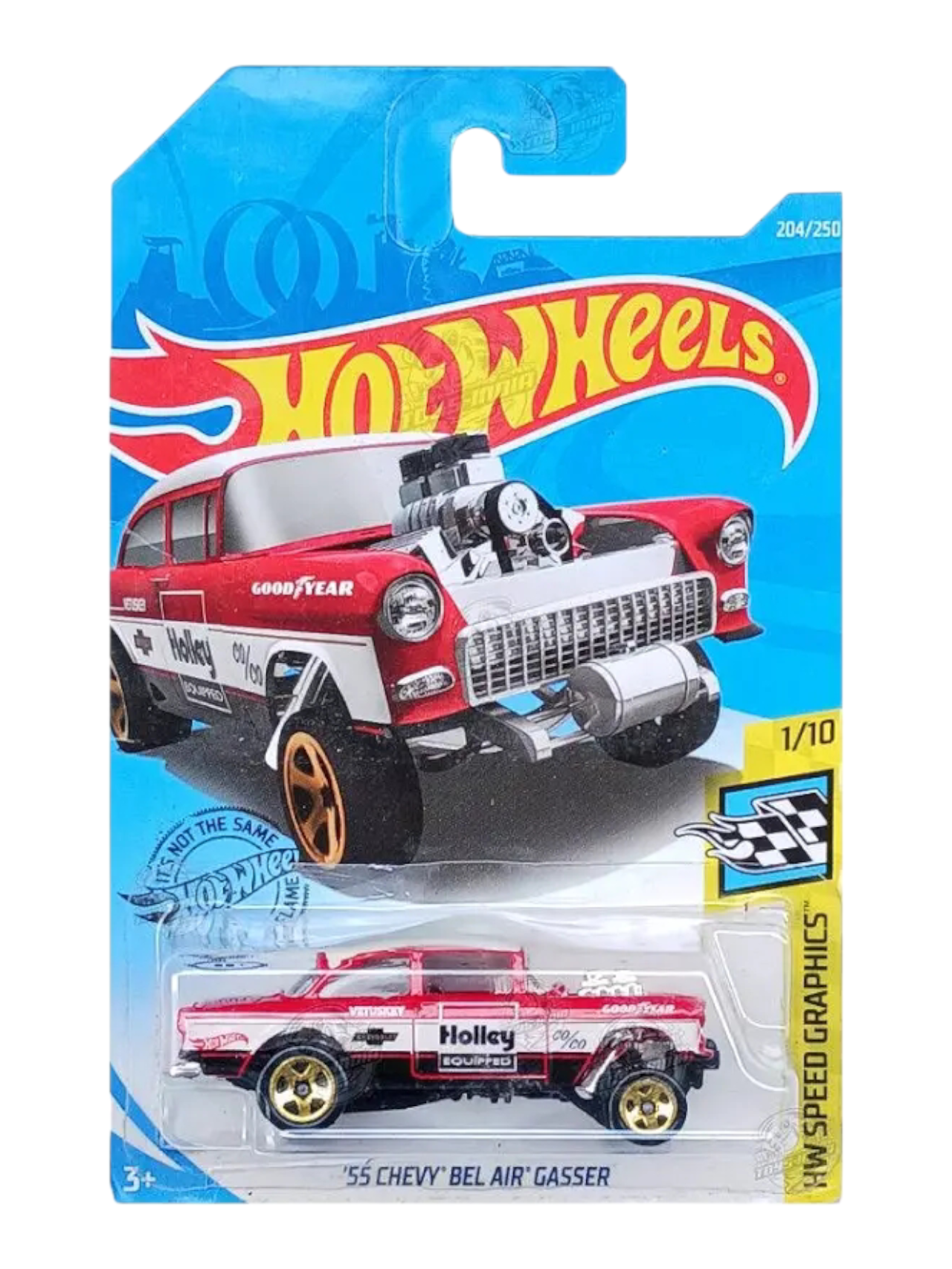 EXCLUSIVE Hotwheels 55 Chevy Bel Air Gasser Imported Mainline 1:64 Scale FYC97-D7C3