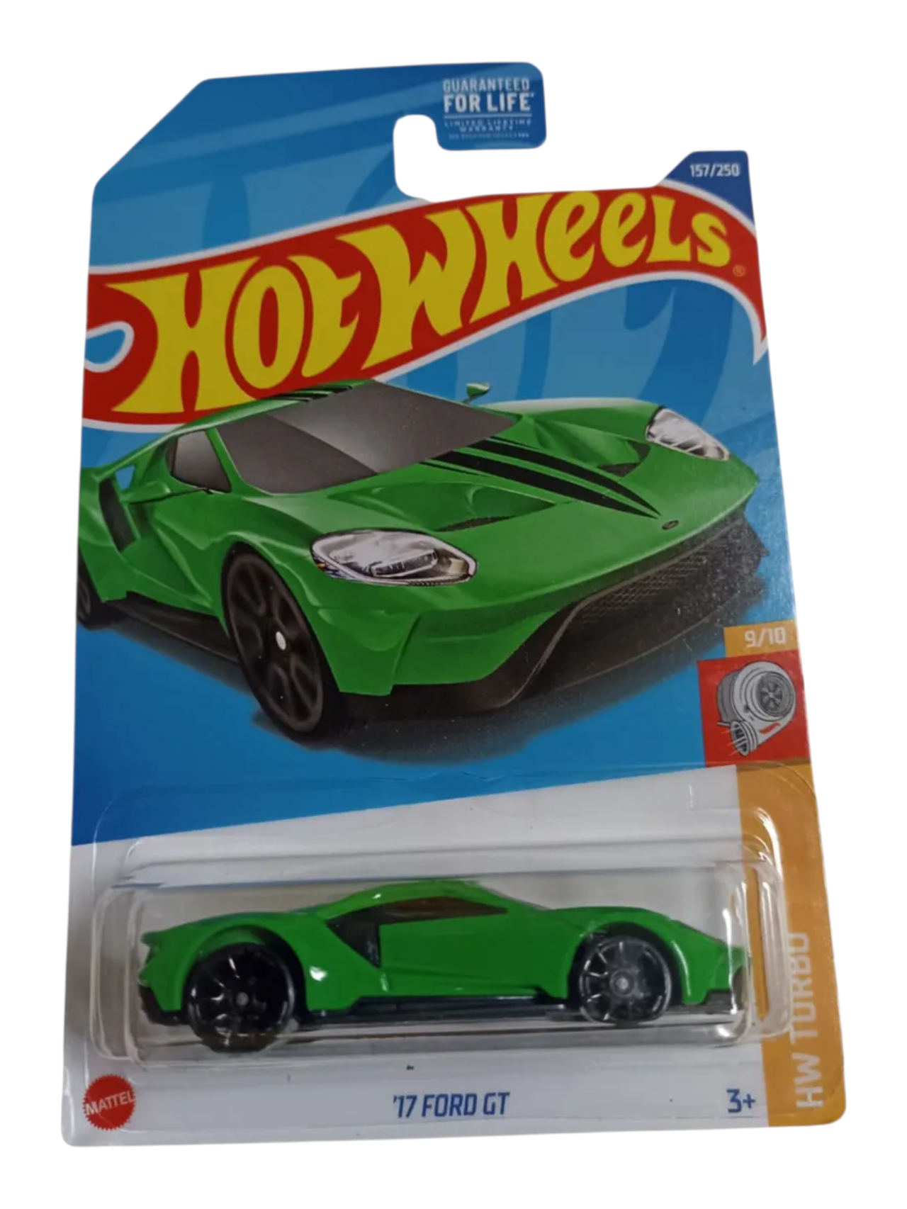 HotWheels '17 Ford GT Imported Mainline 1:64 Scale (card is damaged car mint condition)