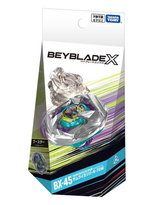 Takara Tomy Tomica Beyblade X BX-45 Samurai Calibur Beyblade