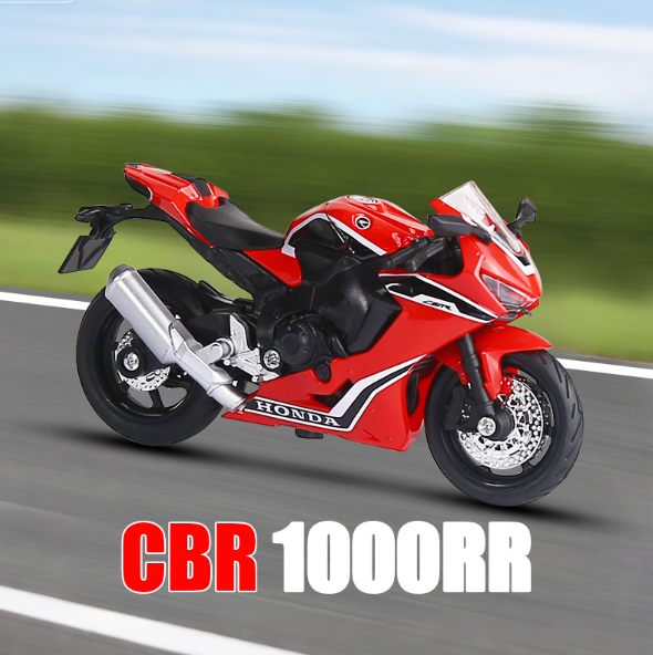 FB "Honda CBR 1000RR RED/BLACK Sports Bike | 1:18 Scale Die-Cast Model Motorcycle | Premium Collectible