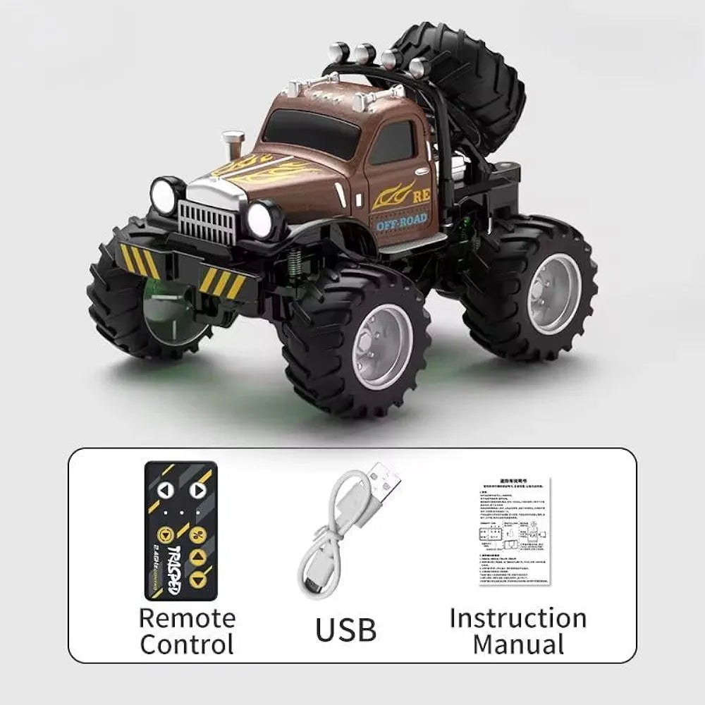 Metal mini rc monster off road car 1:54 scale