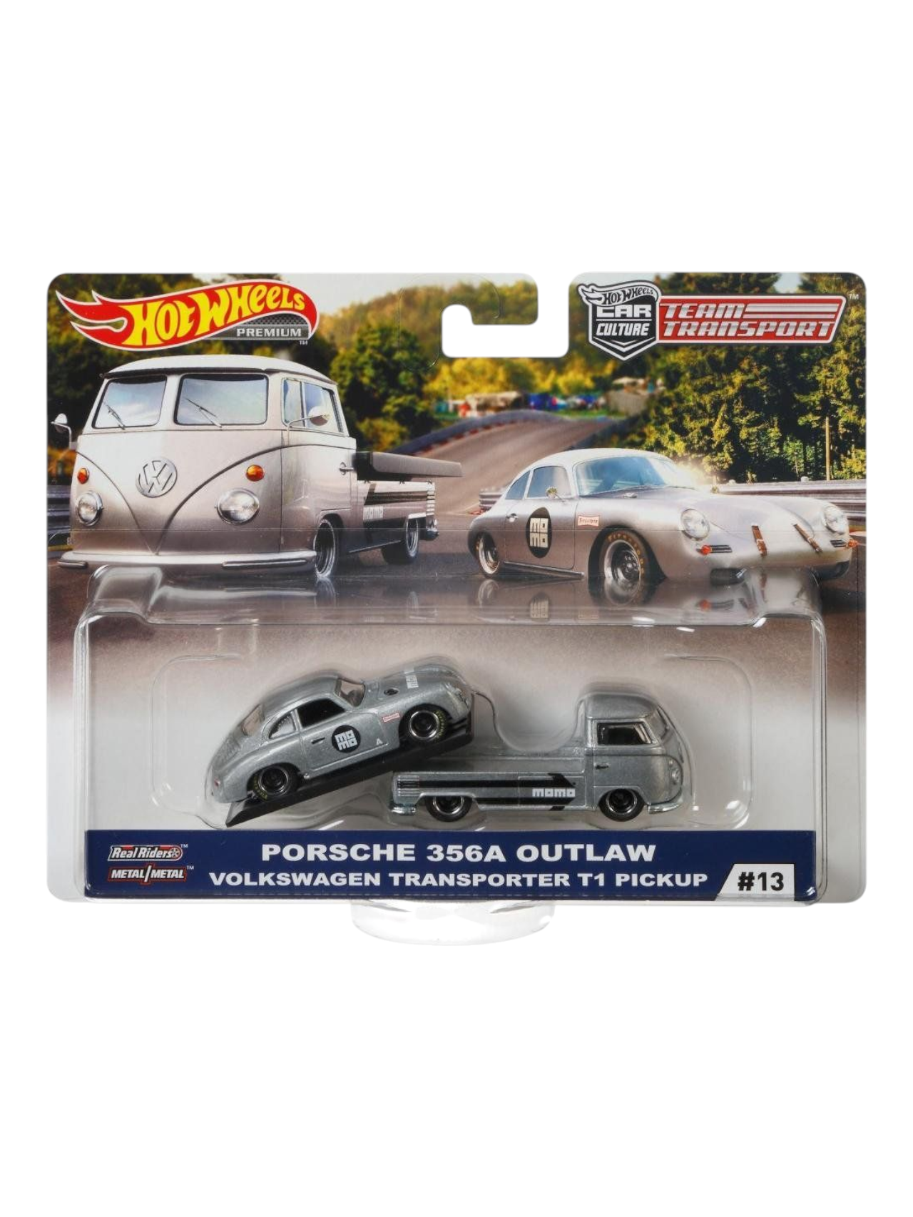 HotWheels Car Culture Team Transport Porsche 356A Outlaw and Volkswagen Transporter T1 Pickup #13 Imported 1:64 Scale