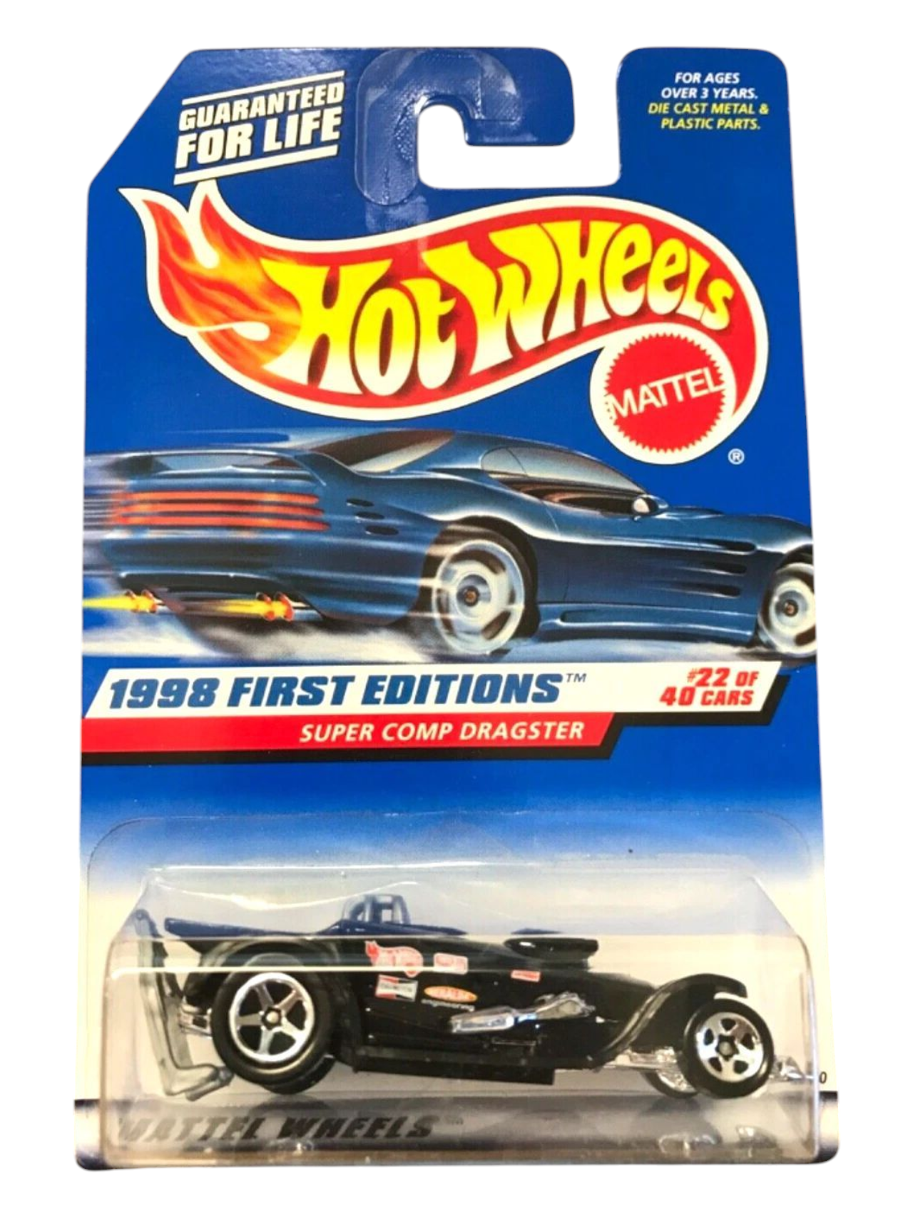 HotWheels 1999 First Editions Super Comp Dragster Imported Mainline 1:64 Scale