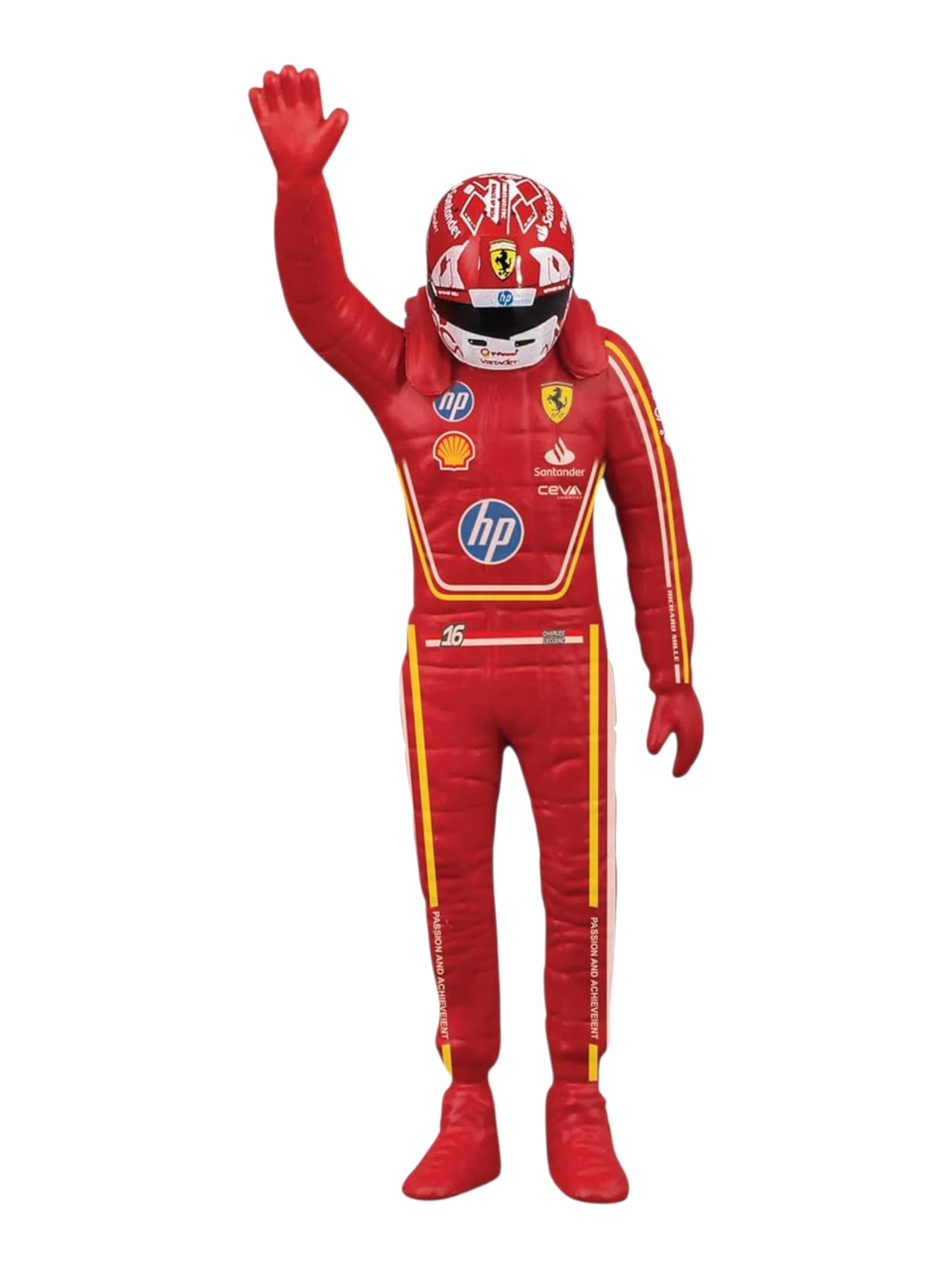 Bburago 1:24 Scuderia Ferrari SF-24 Formula 1 Race Car with Charles Leclerc Driver Figure (2024) Diecast Model