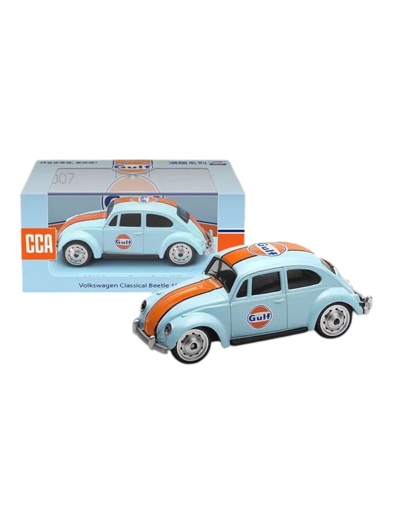 CCA Volkswagen Classical Bettle 1967 die-cast scale model car with acrylic case 1:54 Scale