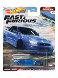 HotWheels Fast Superstars Fast and Furious Nissan Skyline GTR (BNR34) Imported Premium 1:64 Scale (Blister Damaged)
