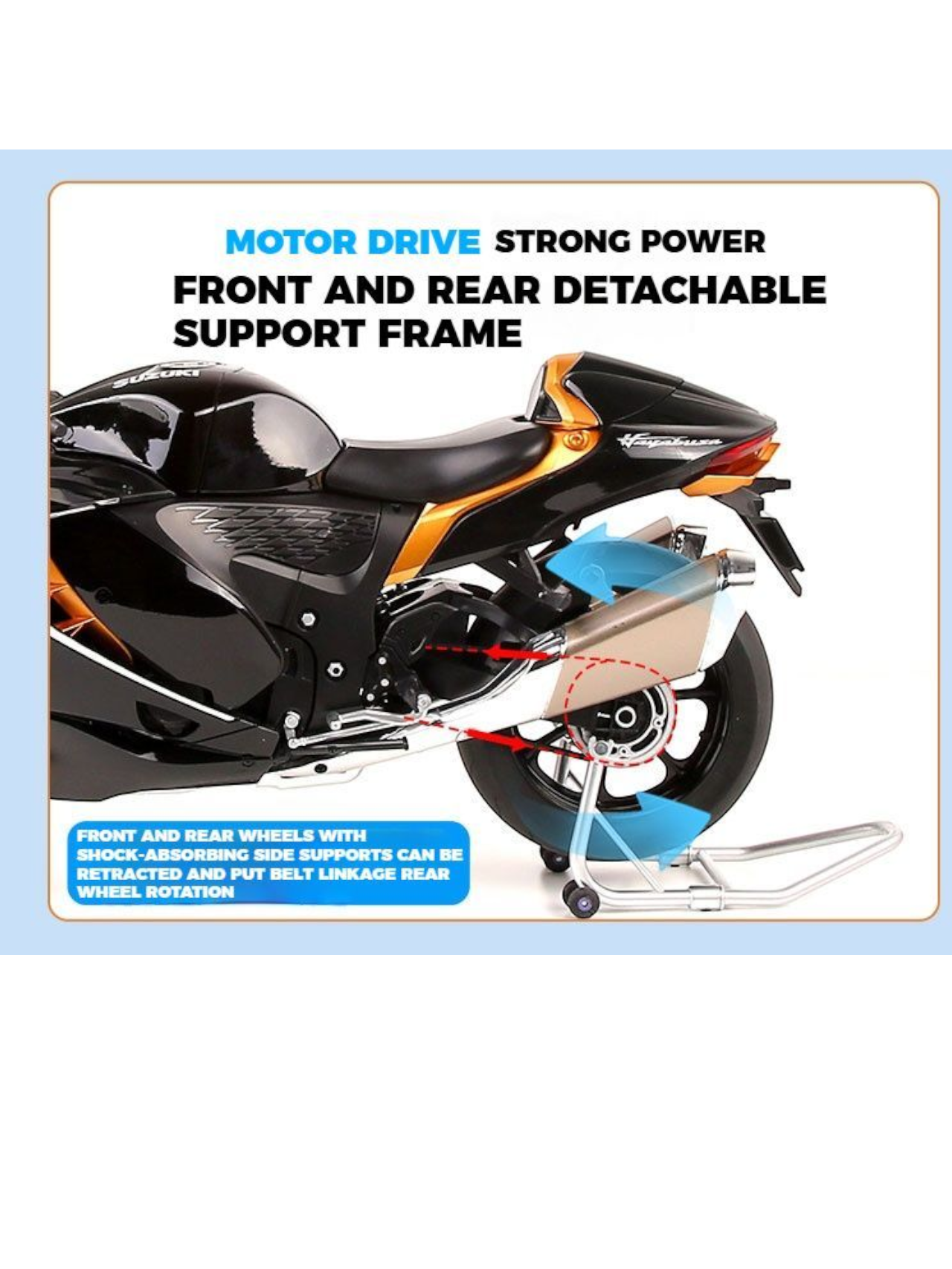 Suzuki Hayabusa GSX-1300 R Alloy Model 1:6 Scale (Colour -Black)