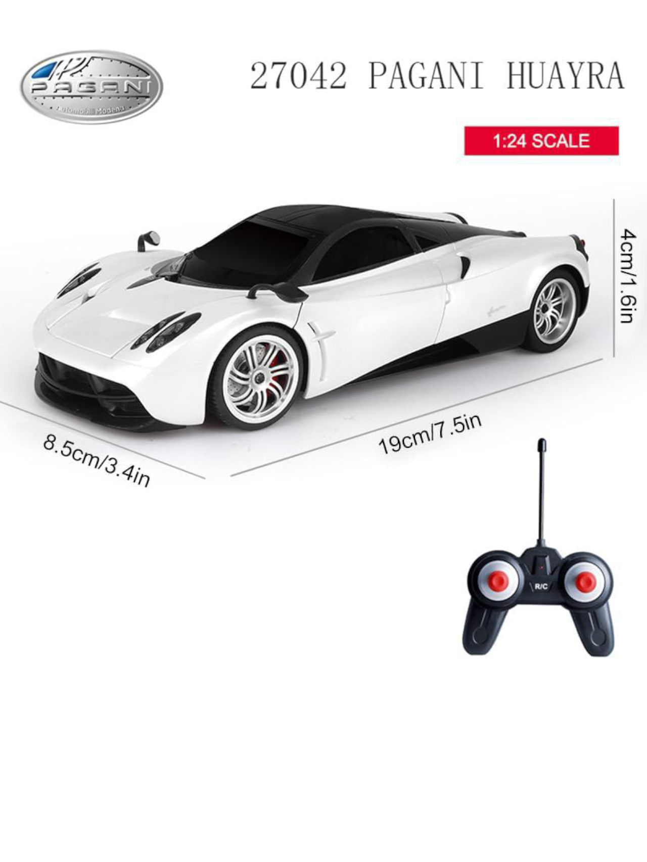 Pagani Huayra Remote Control Car (RC) 1:24 Scale