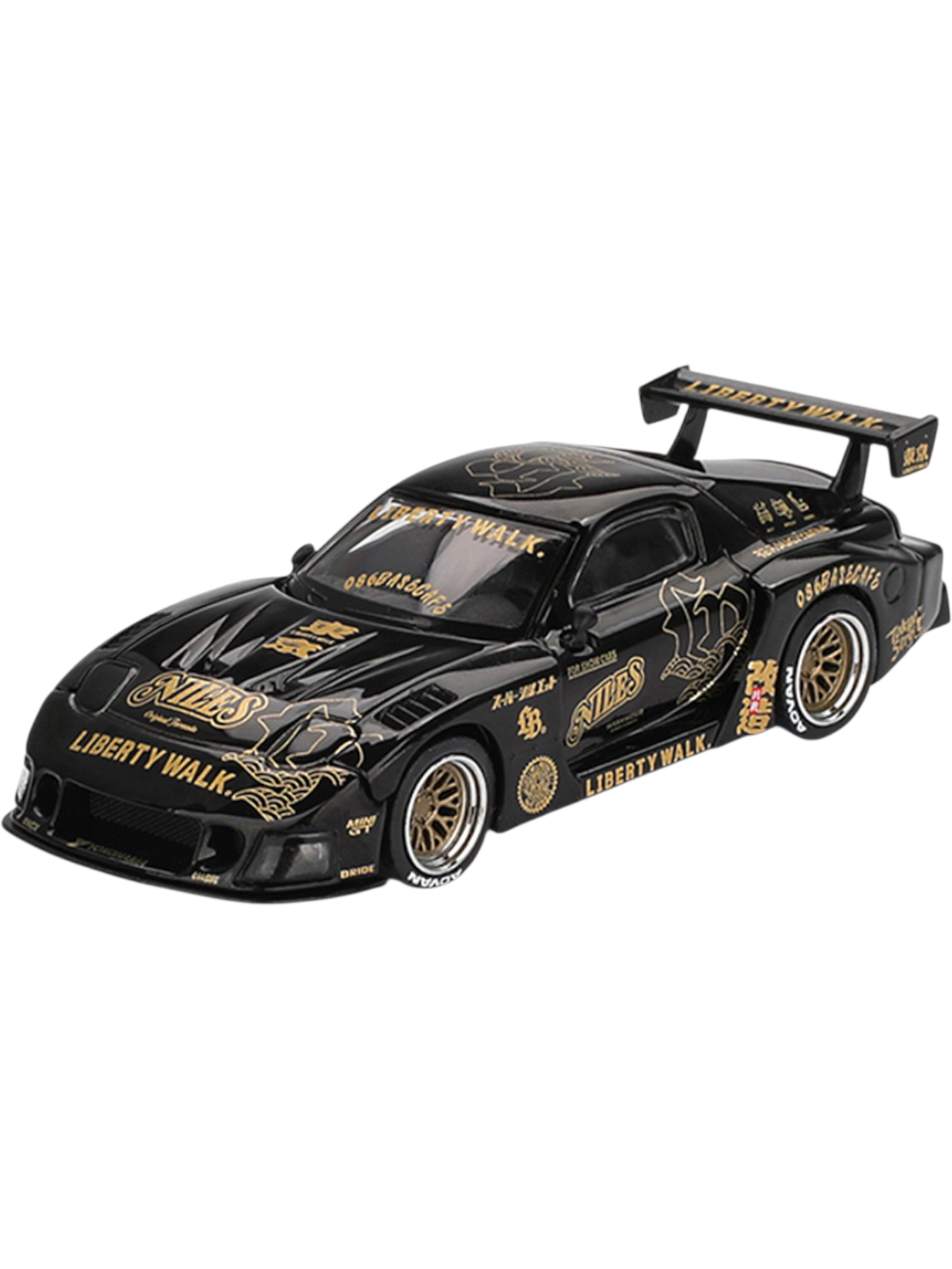 ミニカー MINI GT MAZDA RX-7 LB Super Silhouette Mini GT 1:64 Mazda RX-7 LB Super Silhouette FD-NILES Black