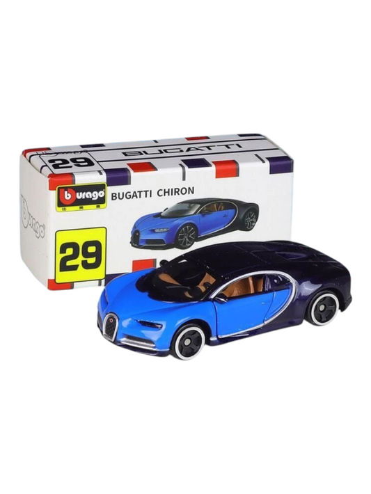 Bburago Sports Cars Bugatti Chiron 1:64 Scale