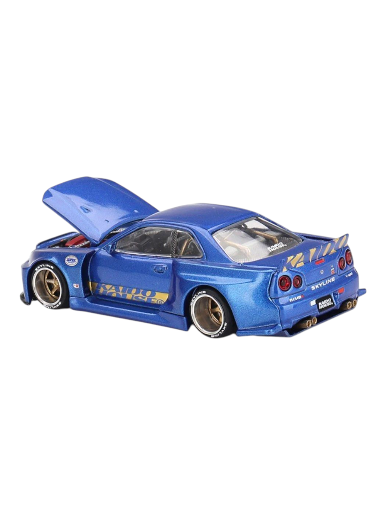 Mini GT Kaido House Nissan Skyline GT-R (R34) Kaido Works Shinjuku V2 1:64 Scale