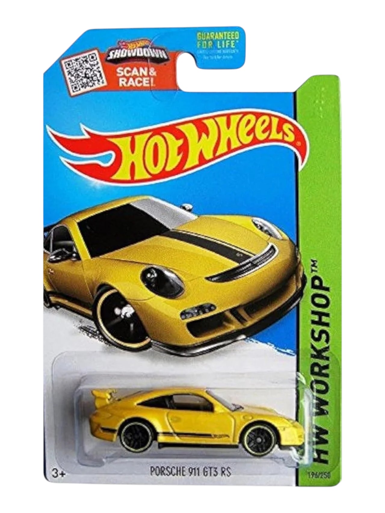Hot wheels porsche 911 GT3 rs ( blister damage car mint condition) imported mainline 1:64 Scale