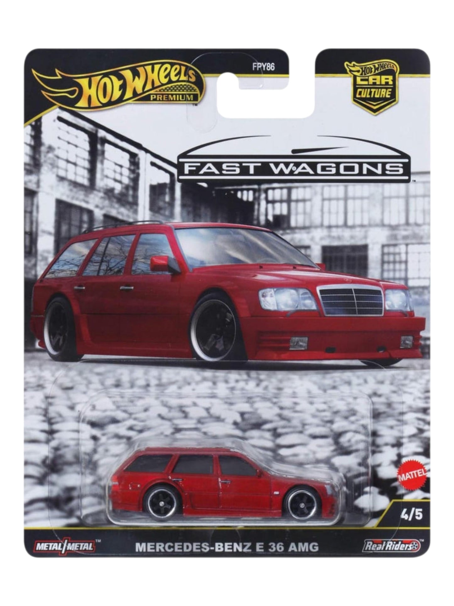 HotWheels Car Culture Fast Wagons Mercedes benz E 36 Amg Imported Premium 1:64 Scale