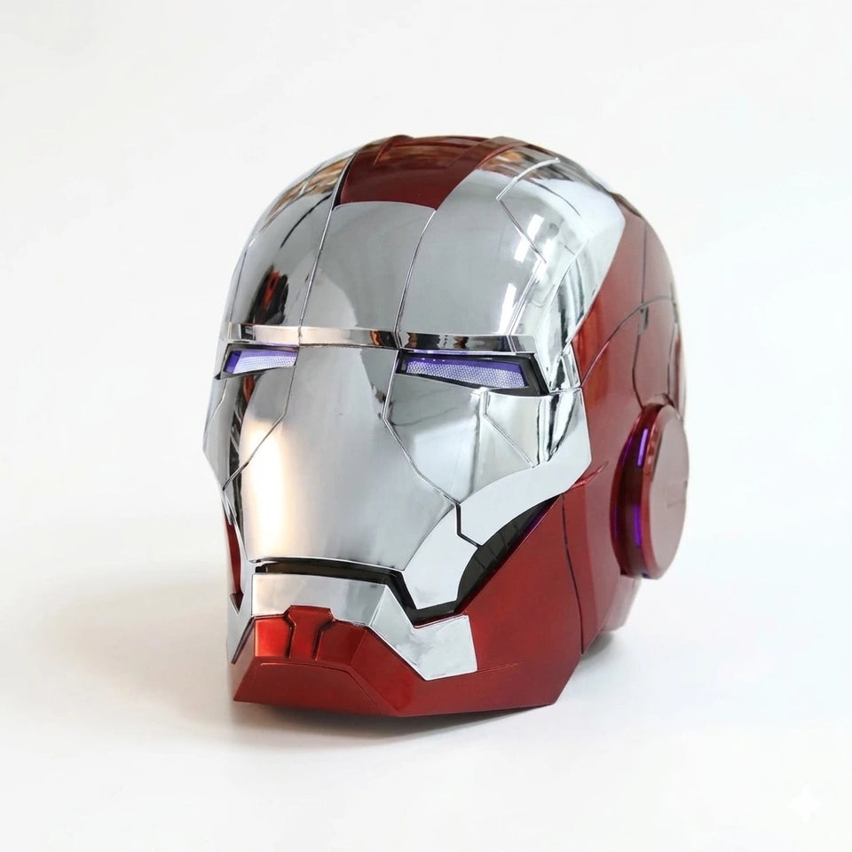 Iron Man Electronic Helmet Premium LED Illuminated Eyes , voice Control Operation If Included, Bettery/ Power